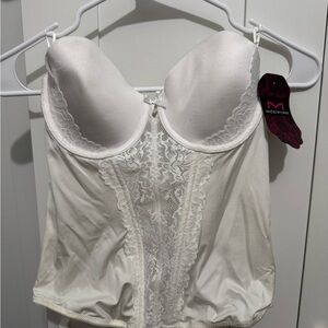 Maidenform White Lace Bustier